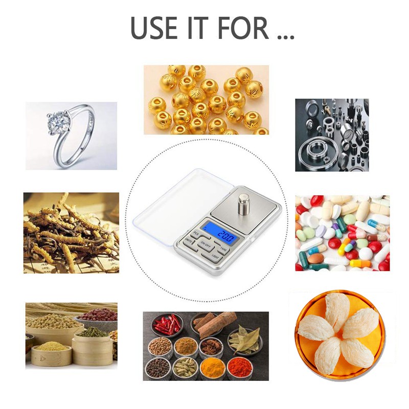 Timbangan Emas / Timbangan Digital Mini Kapasitas 0.1g/500g 0.01gr/200gram