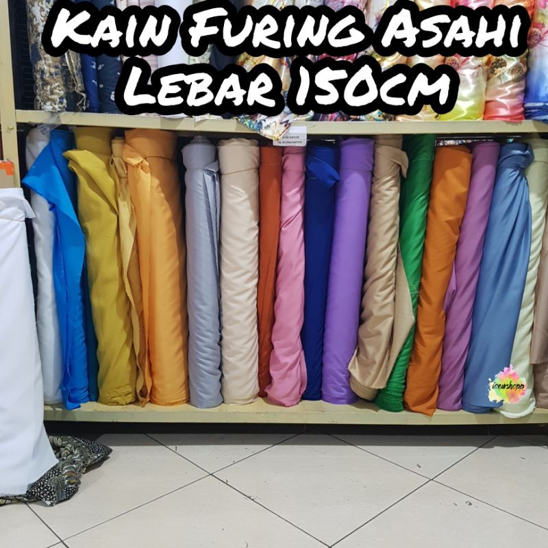 1 roll 50 yard kain furing asahi lebar 150cm