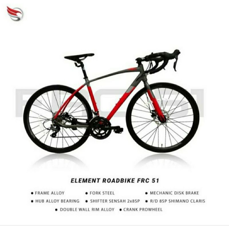 Sepeda Balap Element FRC 51 Roadbike Terbaru 2020 Garansi Resmi [Free Helm RMB]