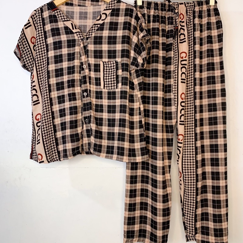 PIYAMA VNECK / PIYAMA KANCING HITS PIYAMA KANCING BUSUI / PIYAMA RAYON / HOMEWEAR-NC 6