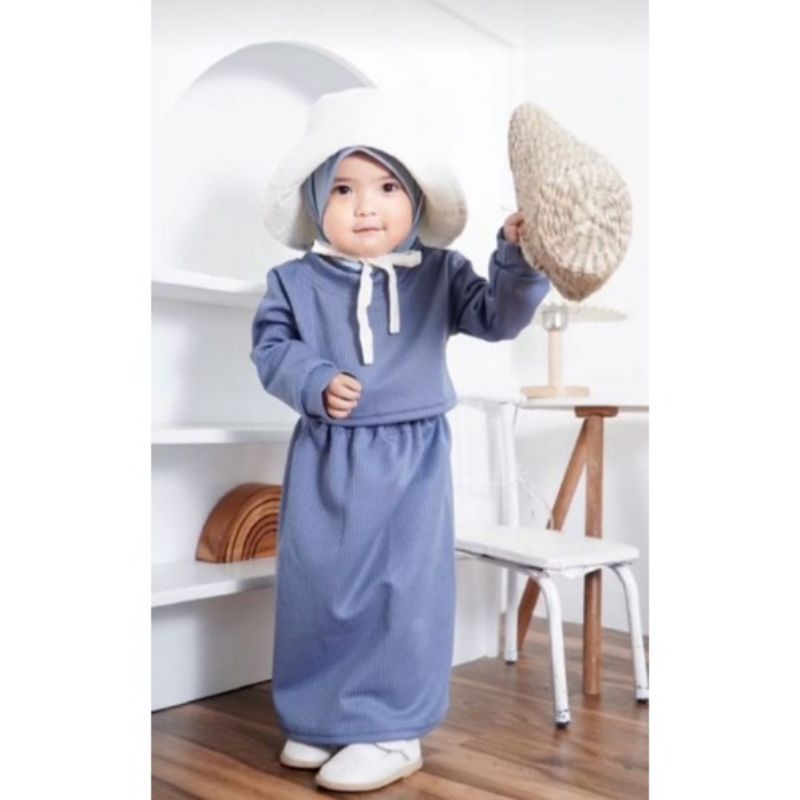 SETELAN RAJUT ANAK PEREMPUAN/ONE SET RAJUT ANAK/BAJU RAJUT ANAK/SWEATER RAJUT ANAK/SETELAN ANAK MURA