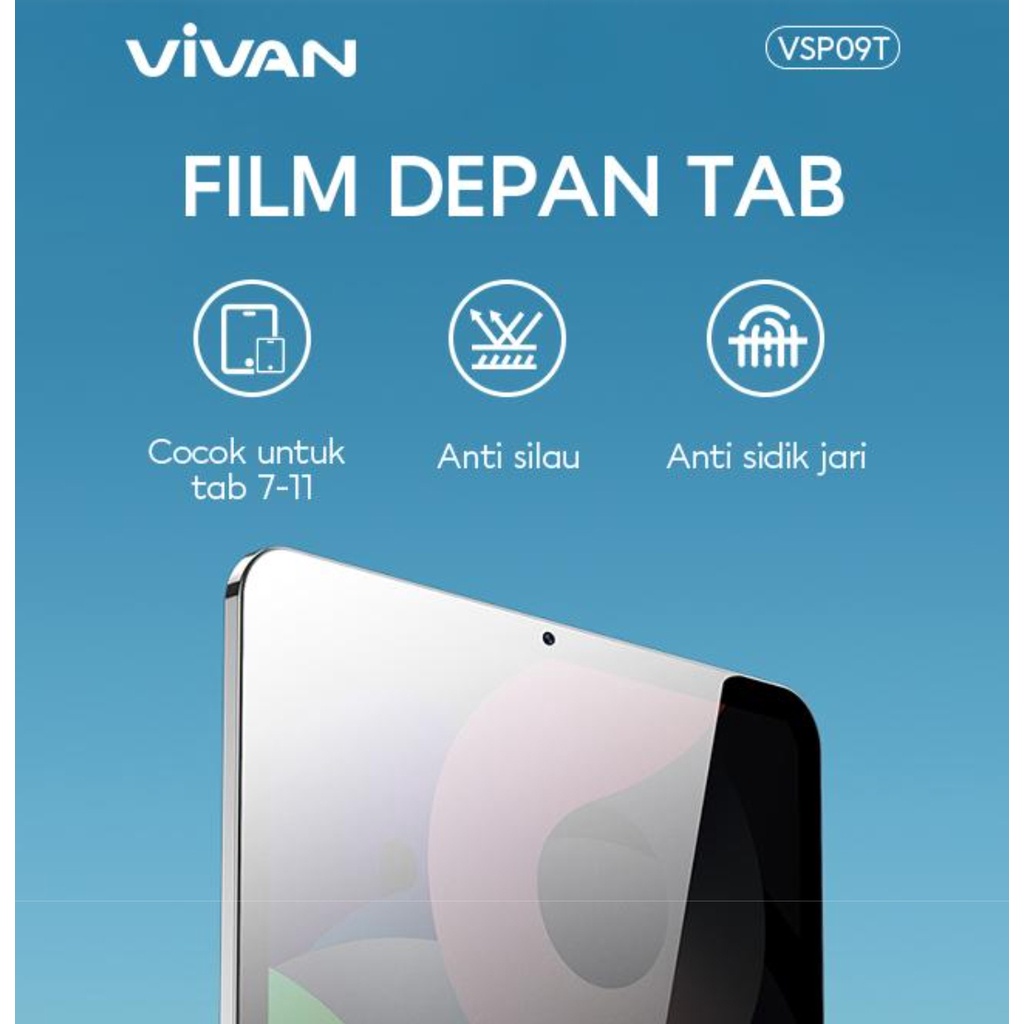 Anti Gores Hydrogel Vivan Matte TPU Film Anti Glare For Pad / Tablet 7 - 11 Inch Samsung Galaxy Tab A7 lite - Tab A6 Lite - Tab S7 - Tab S8 - Tab A8 VSP09