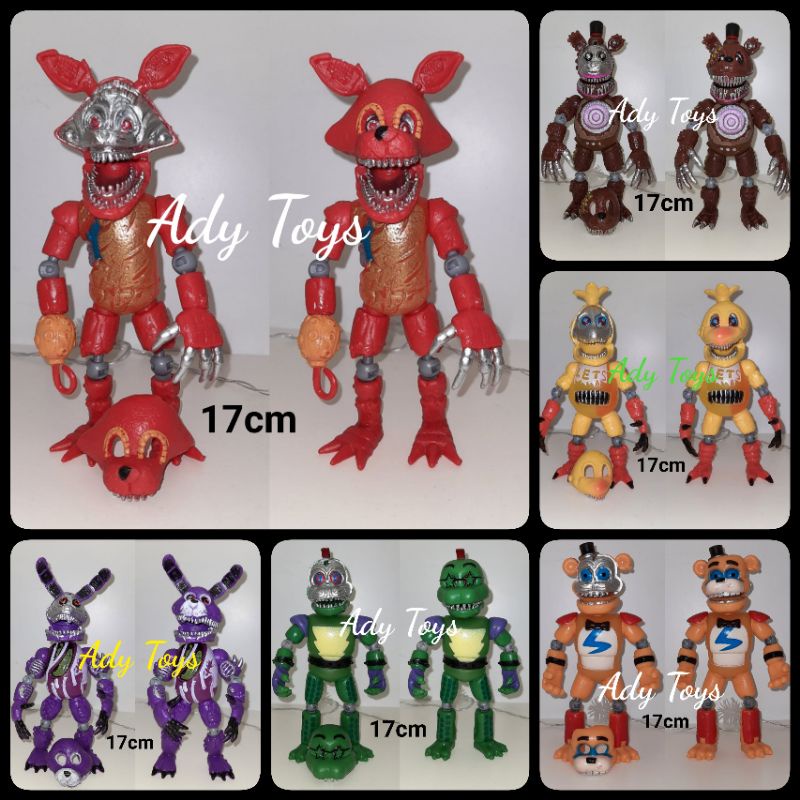 FNAF Figure10cm -  17cm / Five Nights At Freddy / Montgomery Gator / Glamrock Freddy / Nightmare Fre