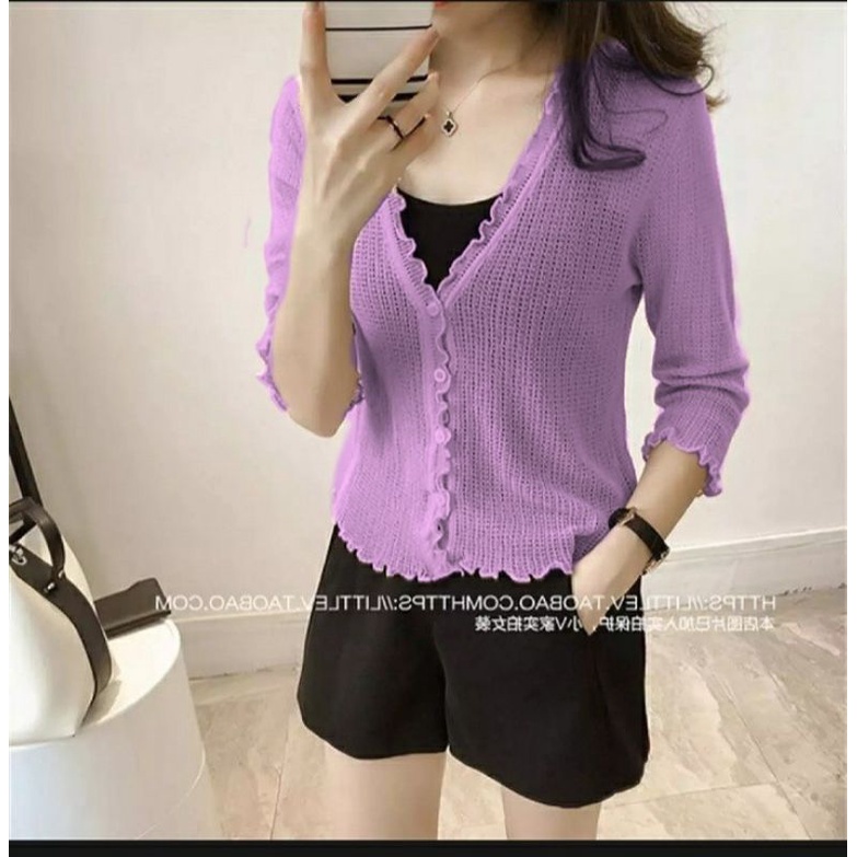 MDLV ~ CARDI JULI RAJUT CARDIGAN KOREA RAJUT CARDIGAN RAJUT LENGAN PANJNG BEST SELLER FASHION IMPORT