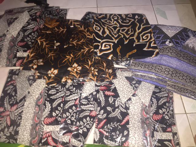 Diskon Bswart Batik Hrb026 Kenongo Hem Pendek Padi Pekalongan M L Xl Batik Pria Murah Modern Grosir