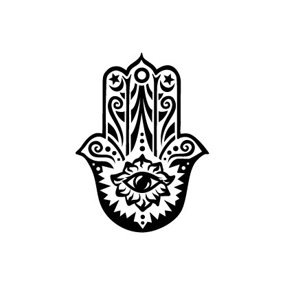 

POTATOO HINDI HAMSA Temporary Tatto Sticker
