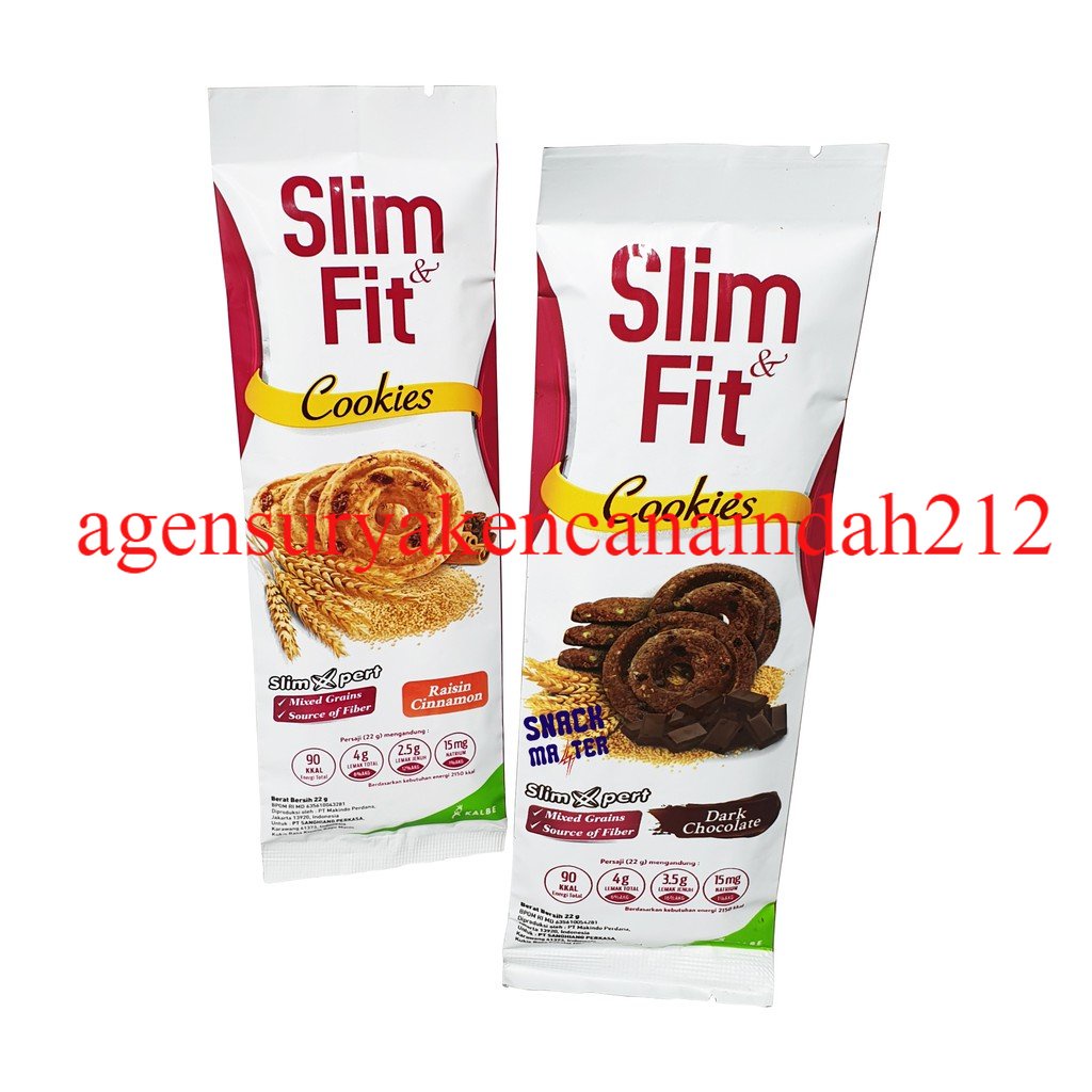 

Slim & Fit Cookies Snack Diet Low Calori - Netto 22 gr