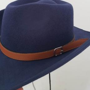 SALEE.. TOPI KOBOY FEDORA TALI GESPER BESAR PREMIUM TOPI BERKUDA