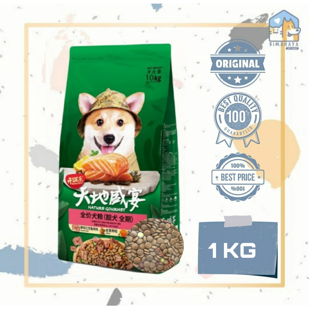 KITCHEN FLAVOR NATURE GOURMET BEAUTIFYING DOGFOOD 1KG REPACK