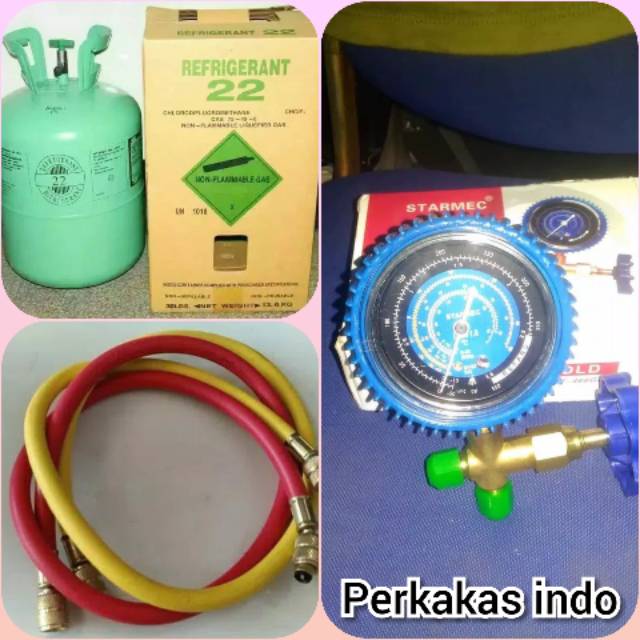 Paket Isi Ulang Freon Sendiri Untuk Ac Split R22 Isi 2kg Langsung Dingin Indonesia