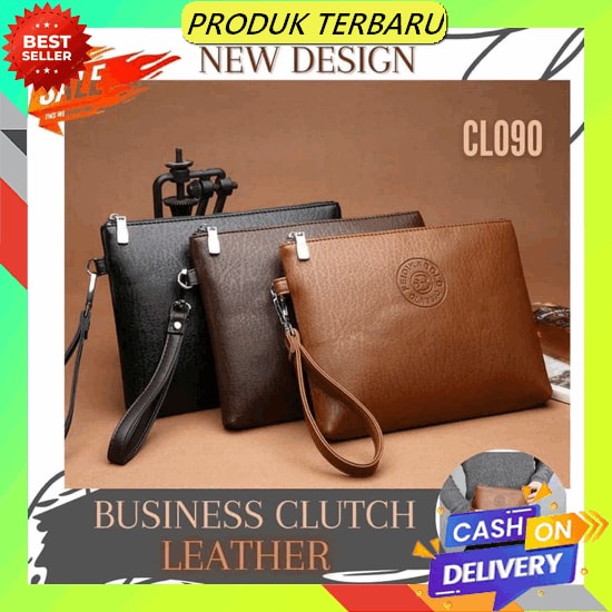 Handbag Pria Tas Tangan Premium Waterproof Clutch - Simply Handbag Tas Genggam Cowok Coach Branded O