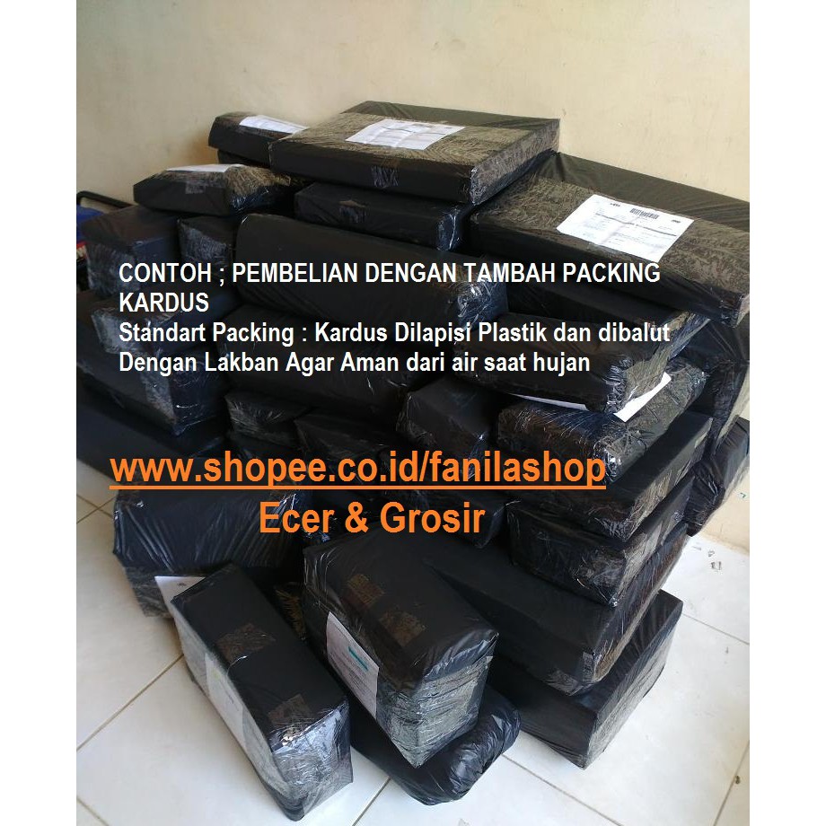 Packing Kardus Pembelian untuk keamanan pengiriman barang fanila shop - fanilashop packing kardus