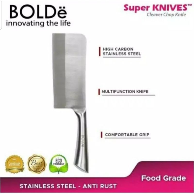 Jual Bolde Pisau Daging Super Knives Titanium Cleaver Chop Knife Pisaudapur Shopee Indonesia