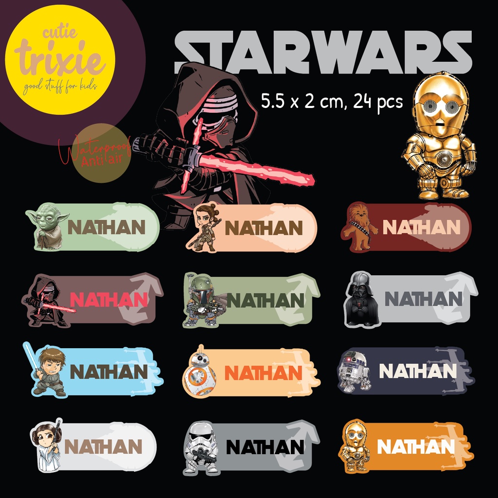 

Sticker Label Nama Anak Starwars