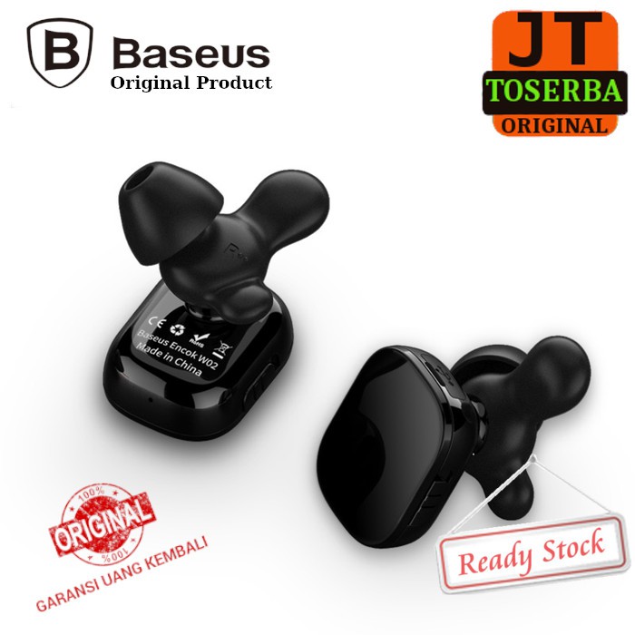 EARPHONE BLUETOOTH 4.2 BASEUS ORIGINAL ENCOK W02 HEADPHONE BLUETOOTH HEADSET BLUETOOTH HANDSFREE