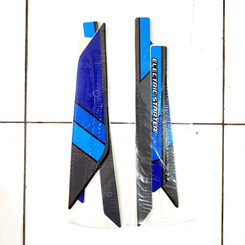 Stiker Bodi  Lis Body Striping Prima Biru Hitam