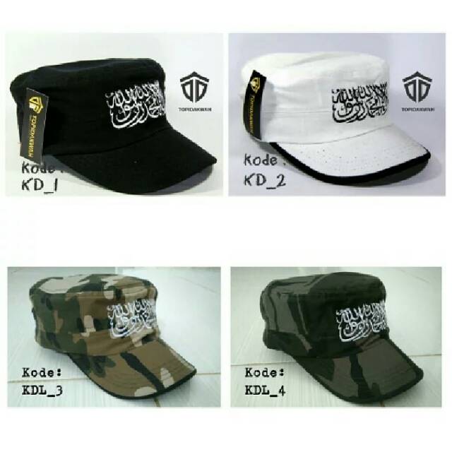Topi tauhid komando hitam - Topi dakwah - Topi islami