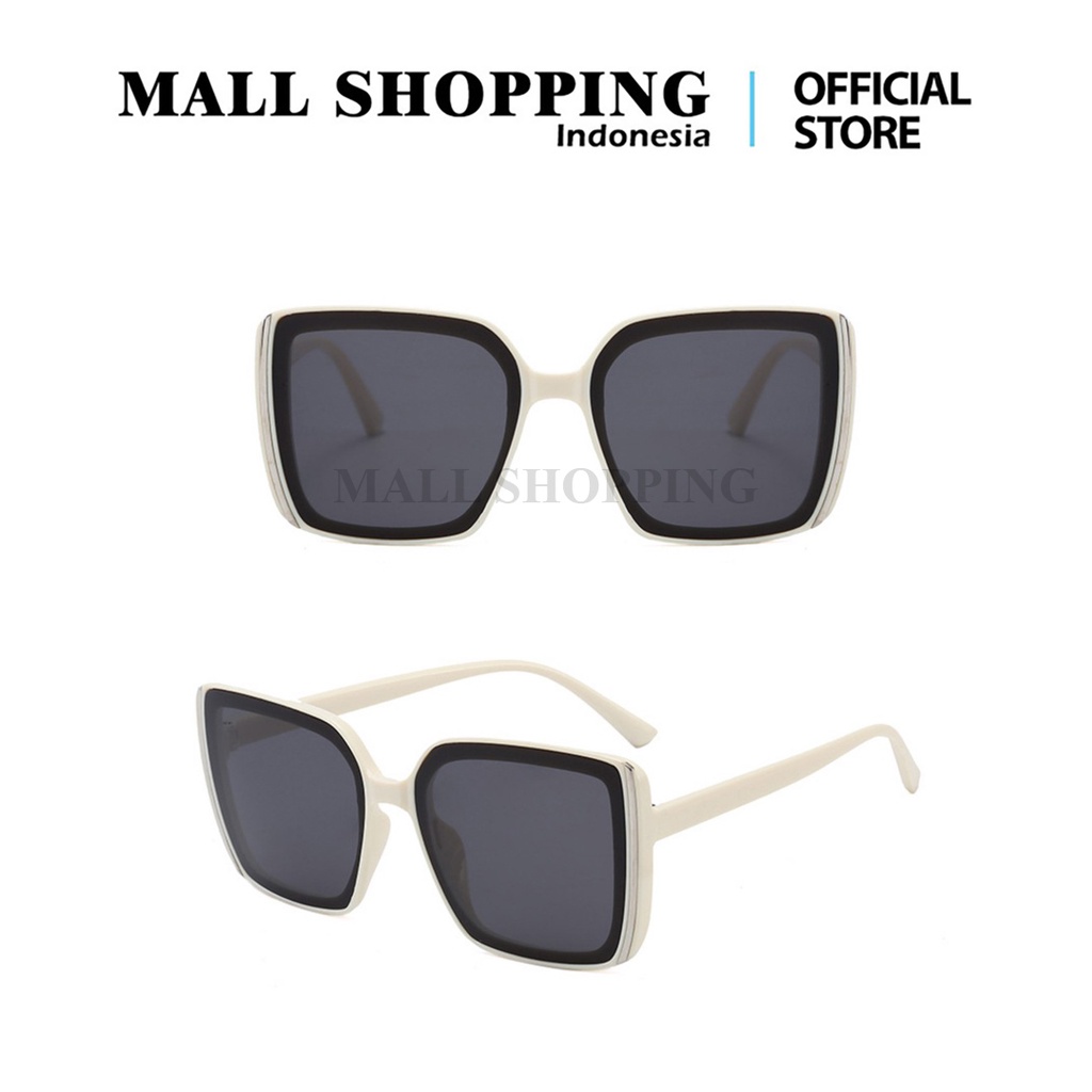 (COD) Kacamata Hitam Sunglass Kacamata Kotak Unisex Korean Fashion Sunglasses MALLSHOPPING