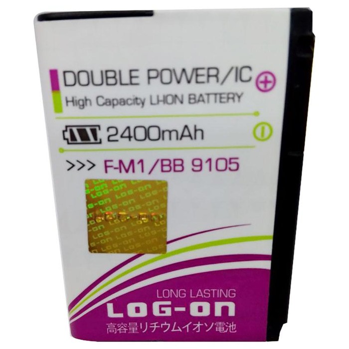 Log On Battery Baterai Double Power BLACKBERRY 9800 9105