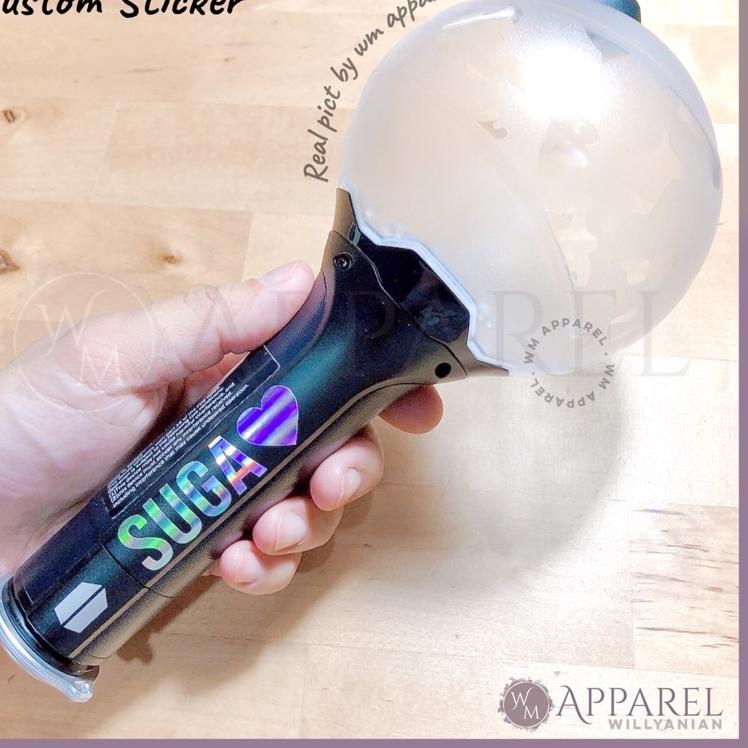 

Star WM APPAREL Custom Sticker Nama untuk Army Bomb Light Stick Premium quality decal sticker
