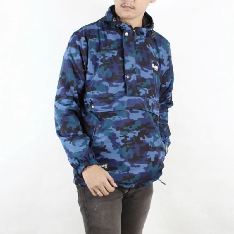 Jaket Cagoule Army Loreng Original Wangkers