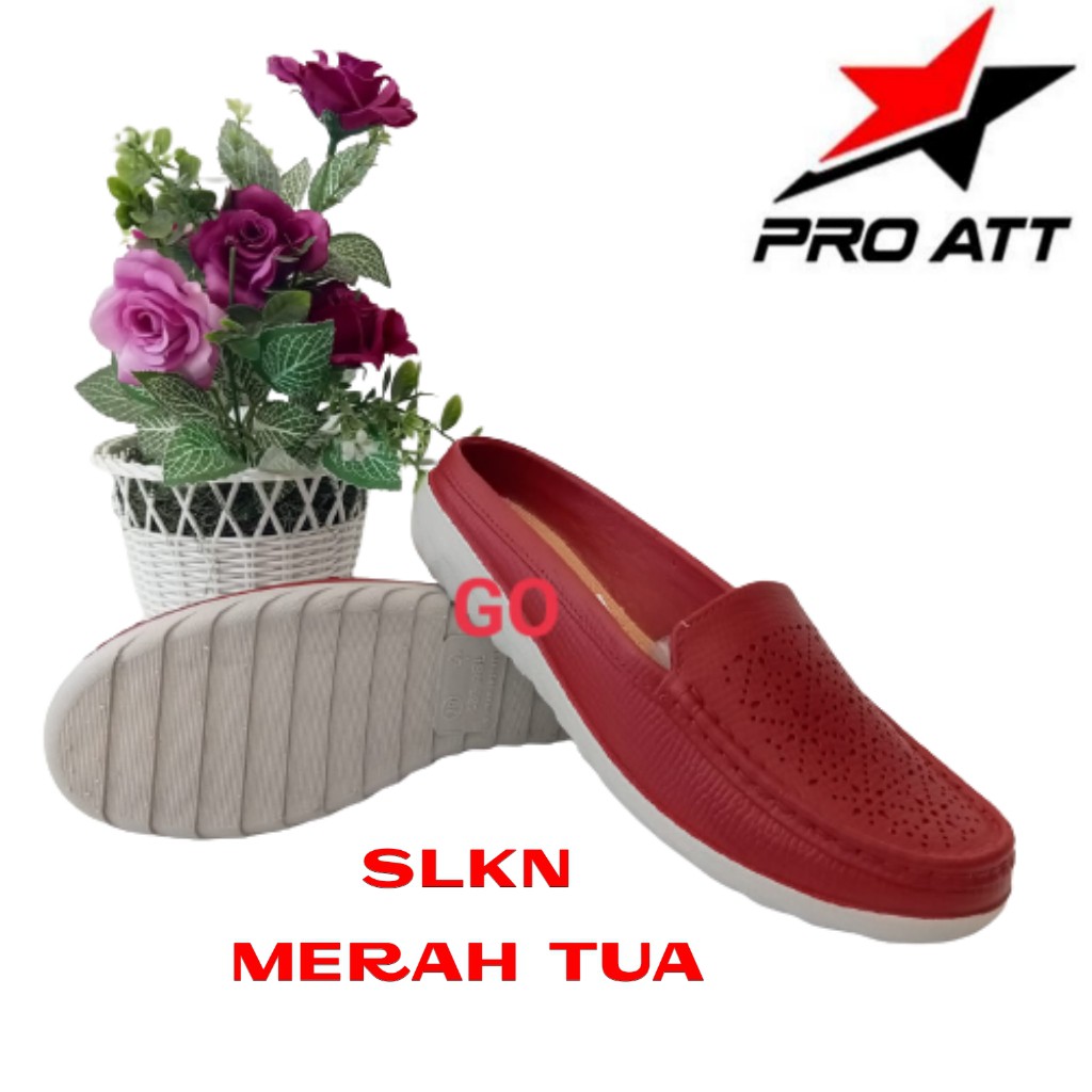 gof ATT NSLK &amp; SLKN Sepatu Sandal Karet Slip On Sepatu Cewek Anti Air Empuk Tidak Lecet Ringan