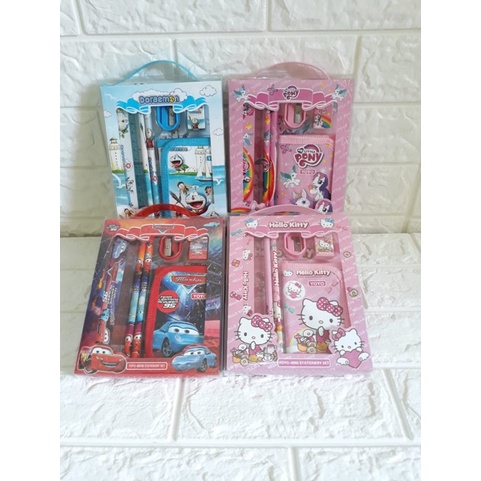 TOKO21GROSIR--Set Alat tulis Anak / Study Set Dompet YoYo 8006