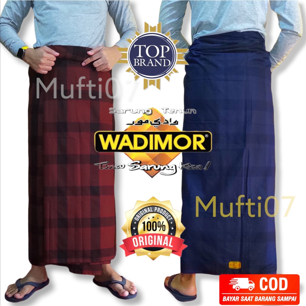 Sarung wadimor original motif Kotak-kotak warna Kombinasi untuk dewasa