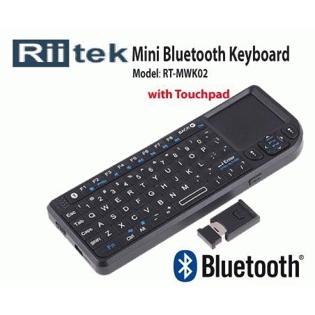 Riitek Rt Mwk02 Wireless Mini Keyboard Mouse Bluetooth Laser Poniter Shopee Indonesia
