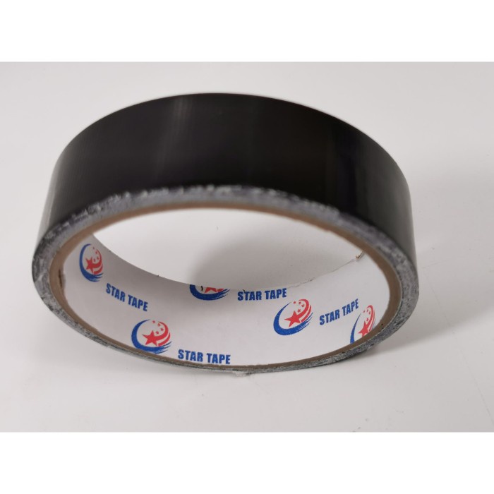 

lakban kain hitam 24mm x 5 meter STAR TAPE cloth tape - Hitam Best Seller