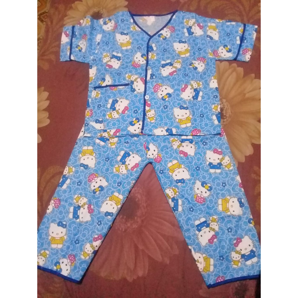 Piyama Anak Katun Jepang / Baju Tidur Anak Katun Bisa Pilih Motif Umur 1-8th/Anak Laki Perempuan M06