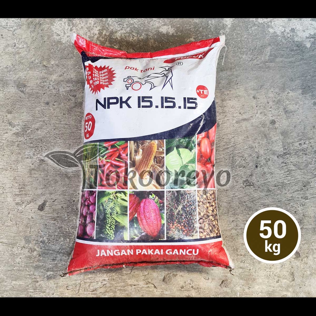 PUPUK PAK TANI NPK 15 15 15 ISI 50 KG KEMASAN PABRIK VIA CARGO