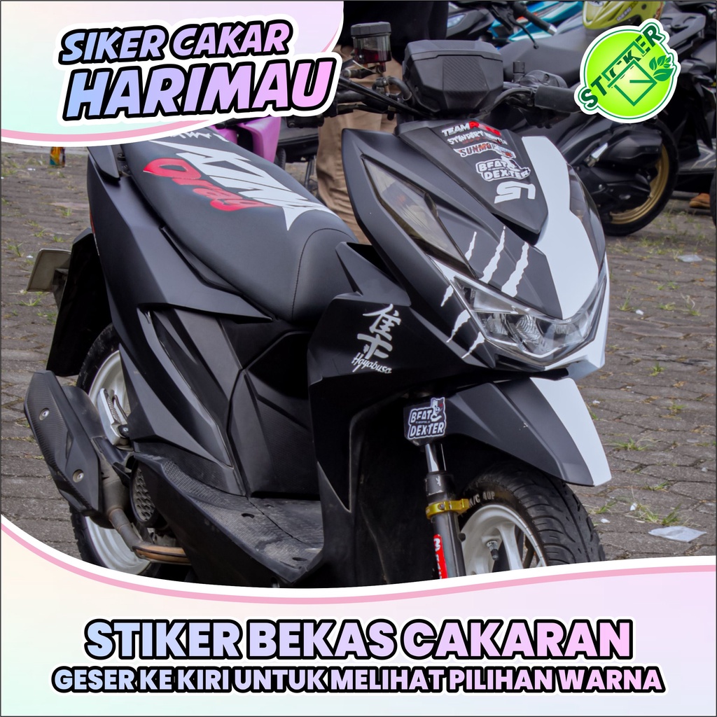 

STIKER CAKAR HARIMAU UNTUK VARIO BEAT BEATSTREET STIKER BEKAS CAKAR PSKNMTC