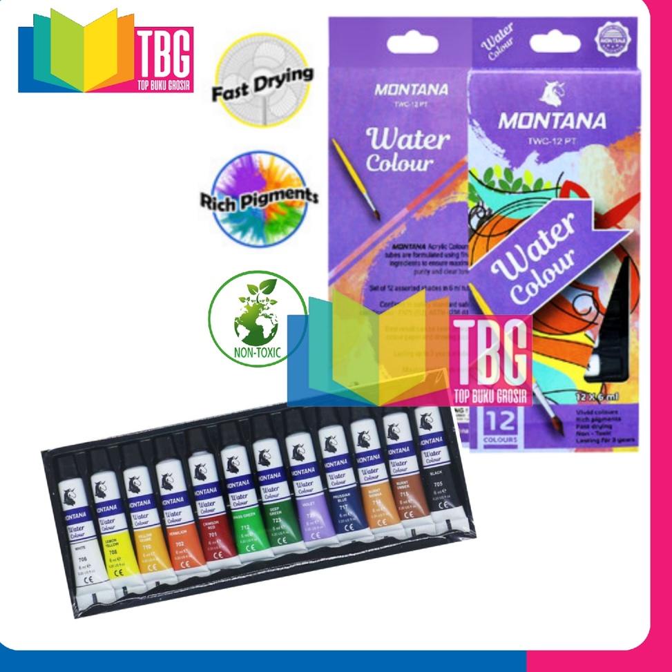 

DuM❣ 1 SET WATER COLOUR PAINT 12W MONTANA / CAT AIR / MONTANA WATER COLOUR / CAT AIR TUBE (R-4082) ||Baru.datang