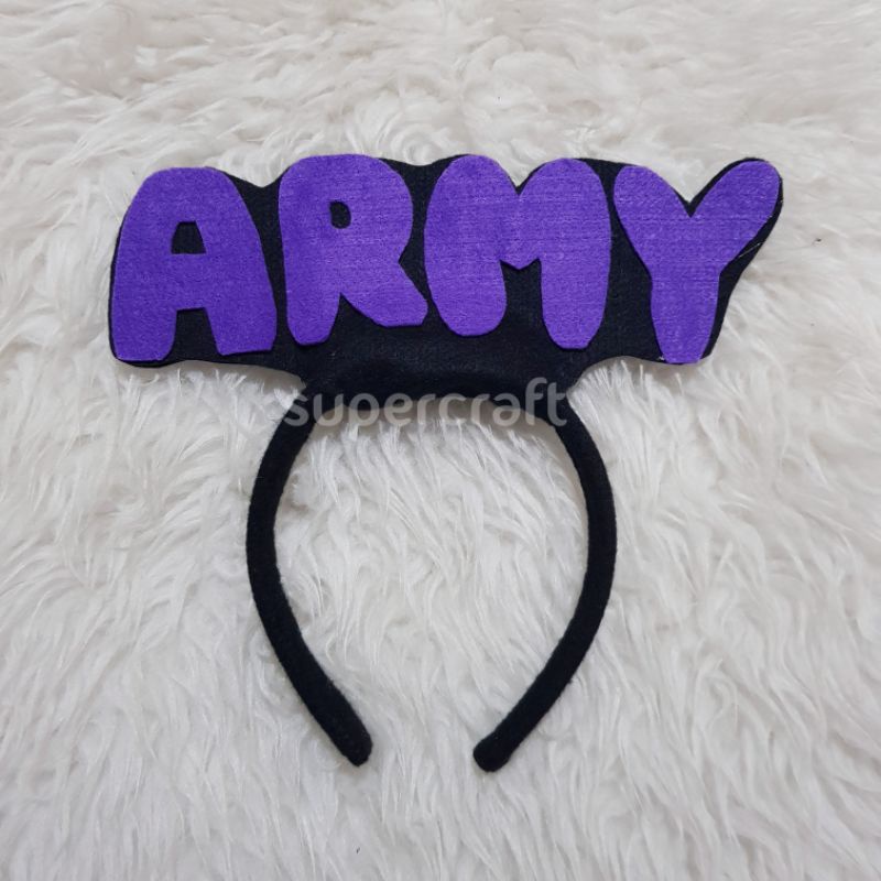 Bando BTS Bando Army Bando Jin Konser BTS Ungu Bando Tulisan Army BTS Fanbase Bando Korea