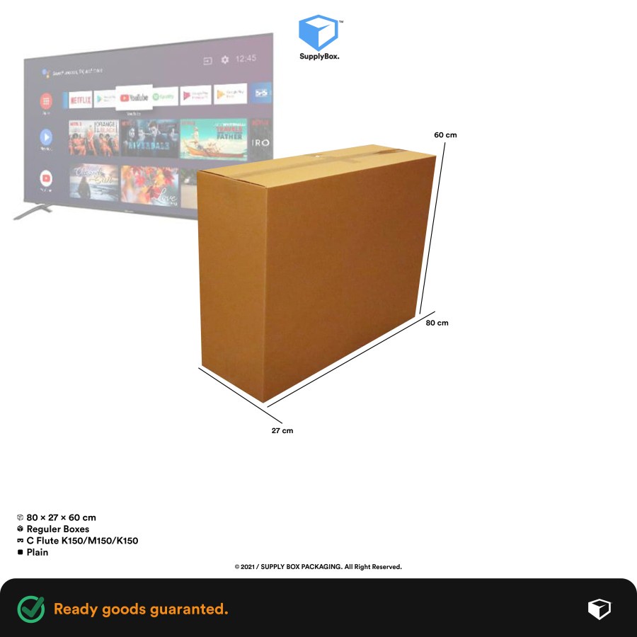 

KARDUS BOX PACKAGING 80x27x60 cm | Kardus | Cardboard