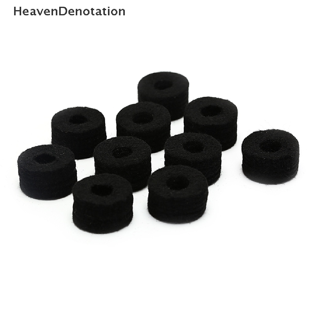 [HeavenDenotation] 10PCS Drum Kit Cymbal Felt Pads Percussion Accessories Kit Pad Protection Effect