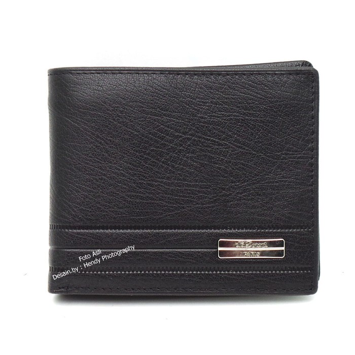 Termurah  Dompet tidur pria kulit asli murah branded - ST DUPONT RRO - 12 Black - Gratis Ongkir