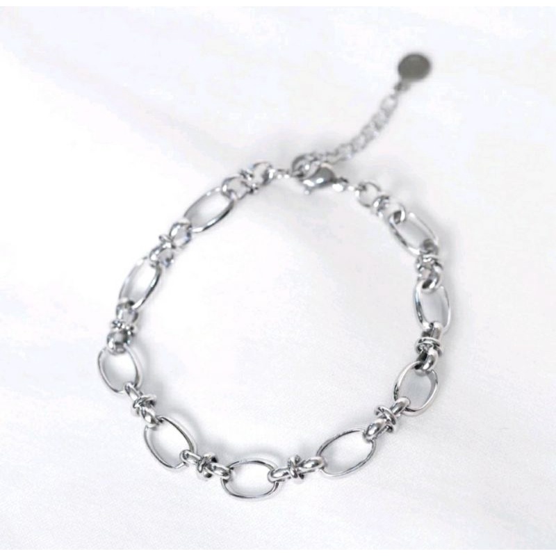 Gelang tangan titanium / gelang two in one / gelang wanita