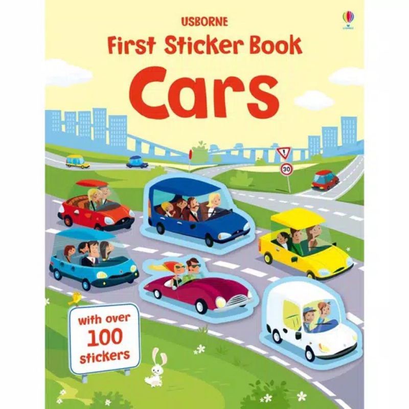 buku impor first sticker book cars