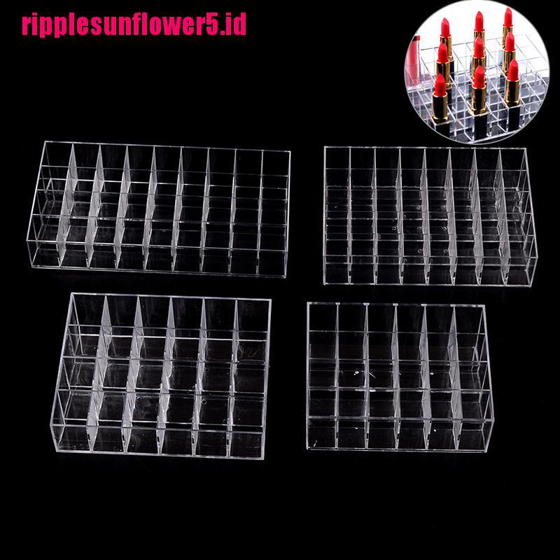 # Kaos T-Shirt Wanita Lengan Pendek Motif Print #Stand Display Lipstick Bahan Akrilik Dengan 24 / 36 / 40 Sekat