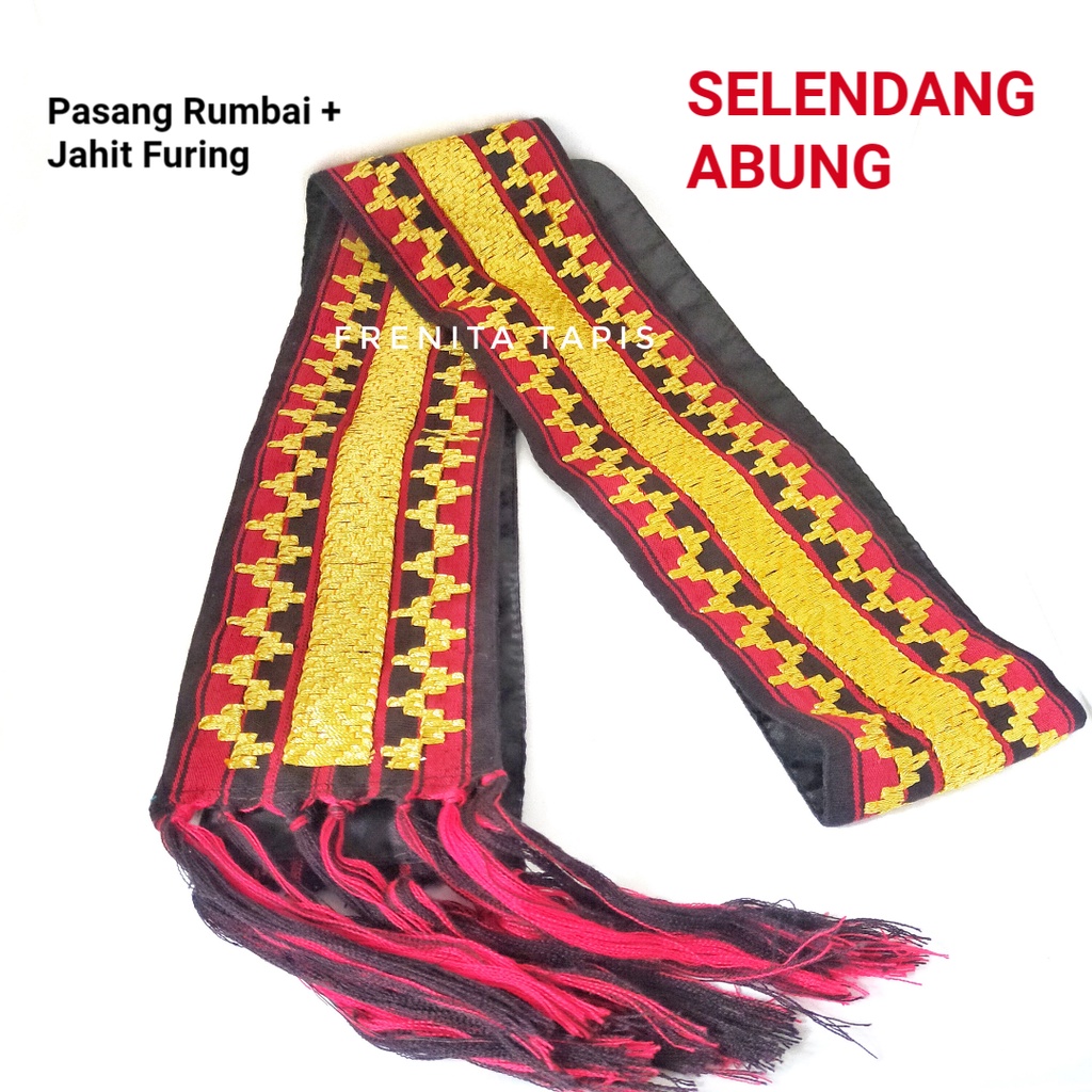 [BISA COD] Bisban / Selendang / List Tapis Khas Lampung asli Sulaman-Pasang Furing + Rumb