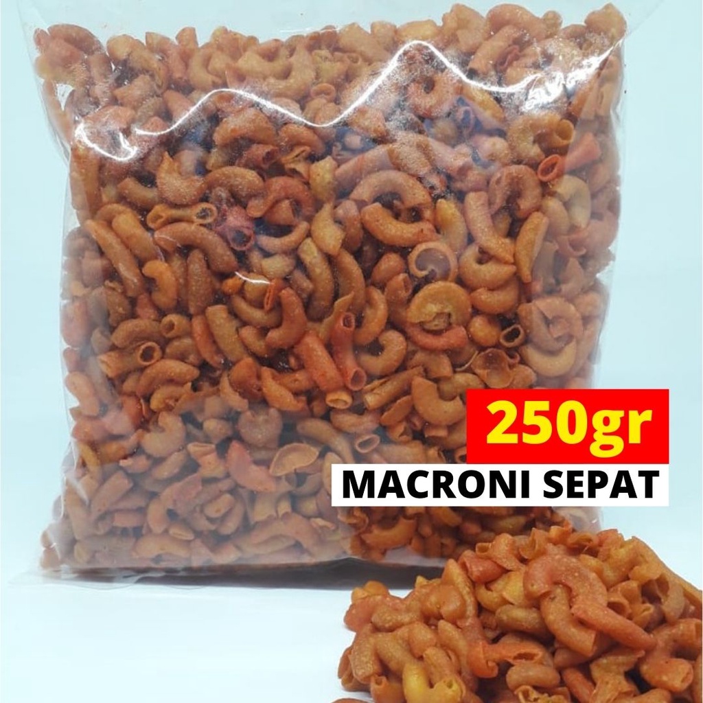 

Keripik Macroni Makaroni Sepat Pedas Balado Cemilan Murah 250 gr Kriug