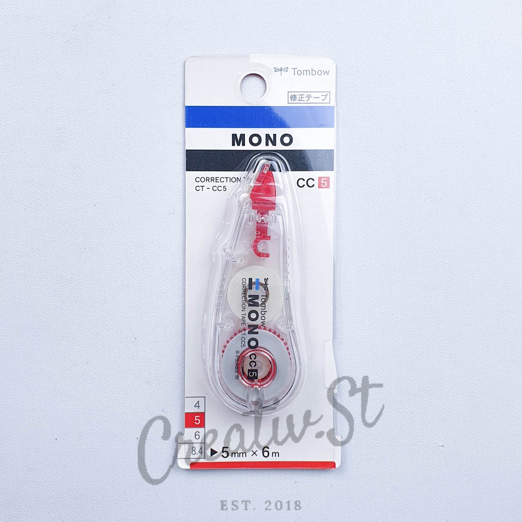 

TOMBOW Mono Correction Tape Ct-Cc5 Tip Ex Kertas Tip-Ex