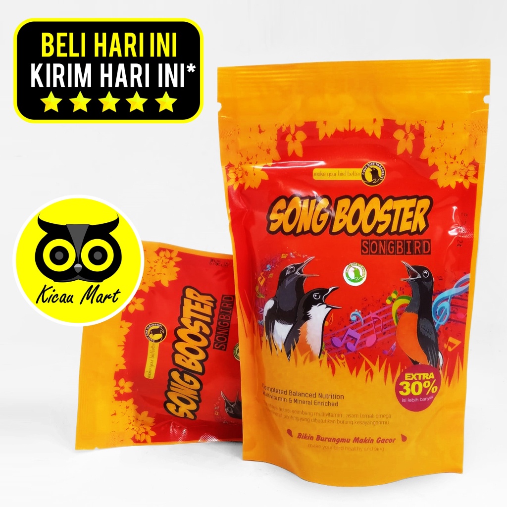 PAKAN MAKANAN LOMBA TERNAK BURUNG MURAI ANIS KACER VOER PUR SONG BOOSTER SONG BIRD NUTRIBIRD PK93STB