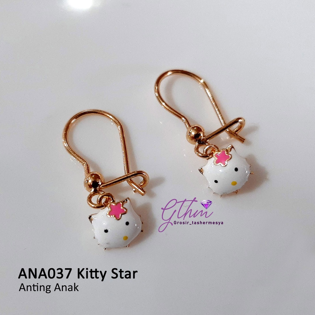 Anting Anak Kitty Perhiasan Fashion Import Gold Plated Jewelry Anti Karat ANA037 GTHM