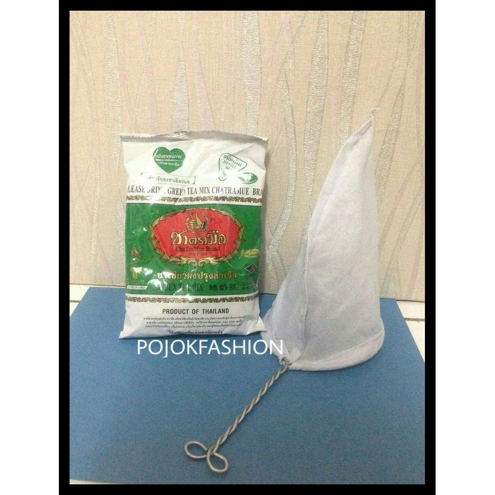 

Cuci Gudang Thai Green Tea Number One Brand 200Gr + Saringan Teh