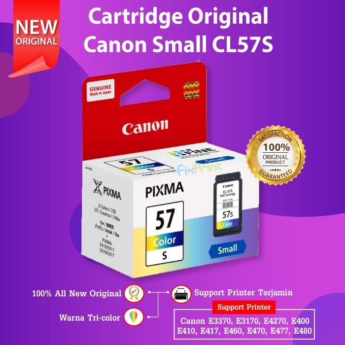 Cartridge Tinta Canon CL57s CL 57s 57 Small Color E400 E410 E460 E470