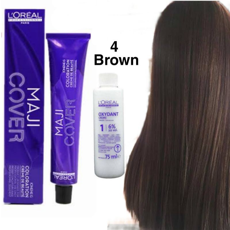Loreal majirel 4 brown cat rambut hair color