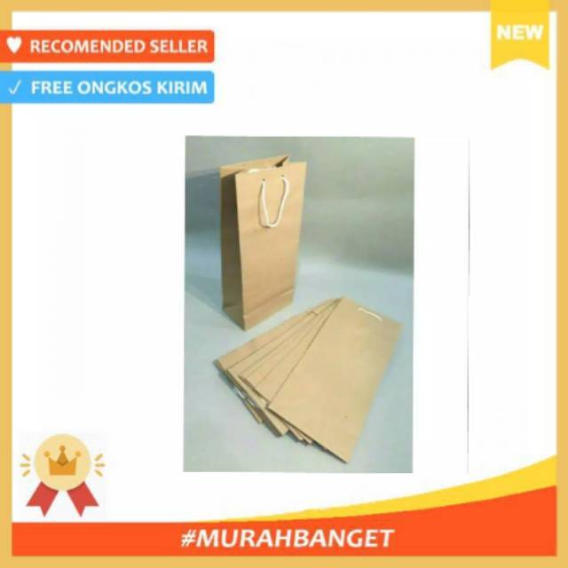 

Paper Bag Godie Bag Botol Karton Coklat Polos